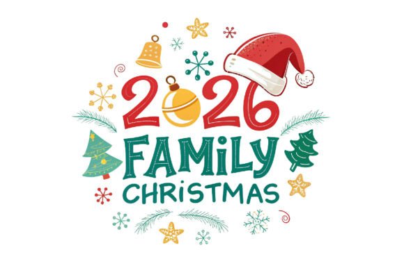 2026 Family Christmas PNG: Illustrations for Blogs