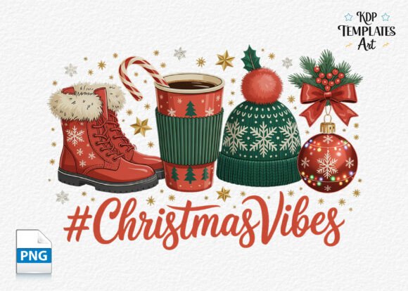 Christmas Vibes Cocoa Mug PNG: Illustrations Review
