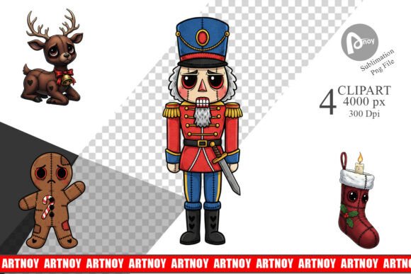 Cute Christmas Voodoo Doll Clipart: Illustrations Review