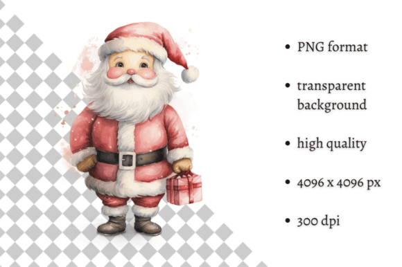 Cute Pastel Christmas Clipart PNG & Illustrations