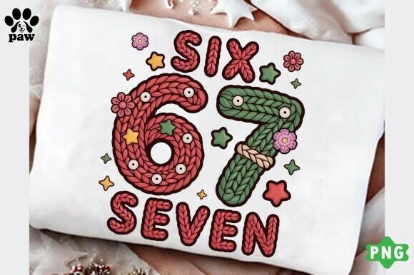 Funny Six Seven Png: Faux Christmas Illustrations