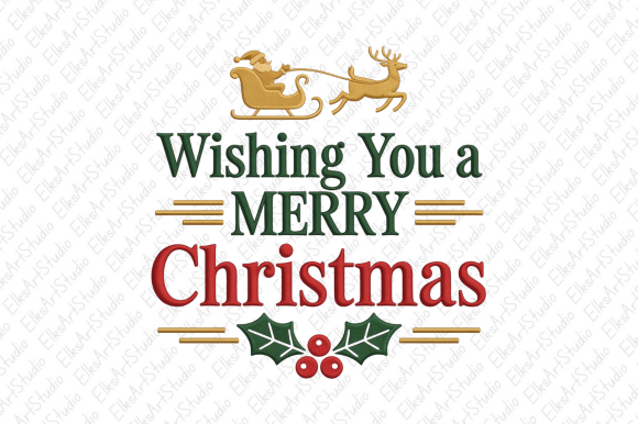 Merry Christmas Clipart Png Sublimation Illustrations