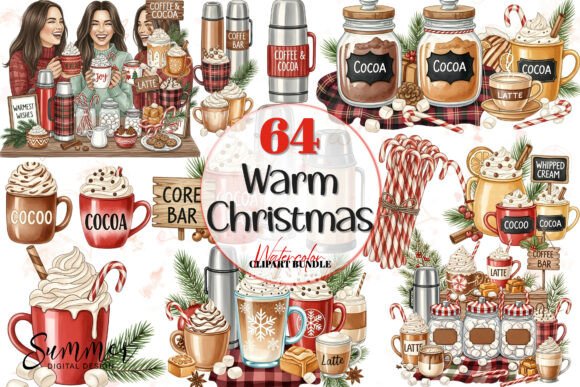 Review: Christmas Coffee Cocoa Illustrations Bundle