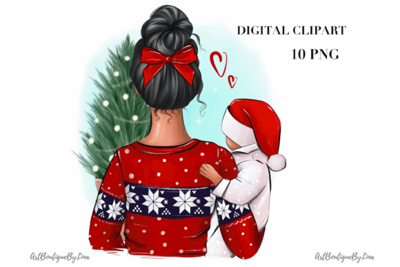 Review: Christmas Mother and Child Illustrations