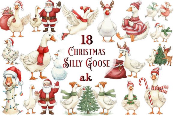 Review: Christmas Silly Goose Clipart Bundle