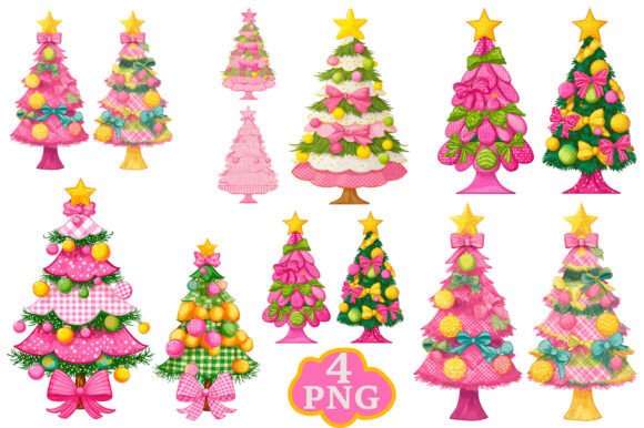 Review: Colorful Coquette Pink Christmas Tree Me Illustrations