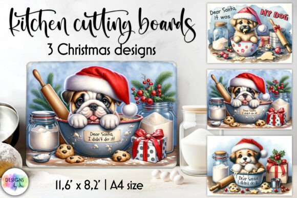 Review: Funny Bulldog Cutting Christmas Boards Design