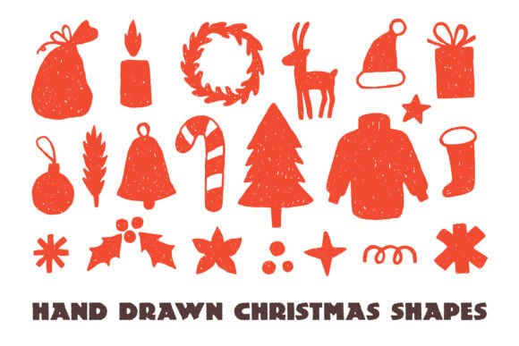 Review: Hand Drawn Christmas Shapes PNG Clipart