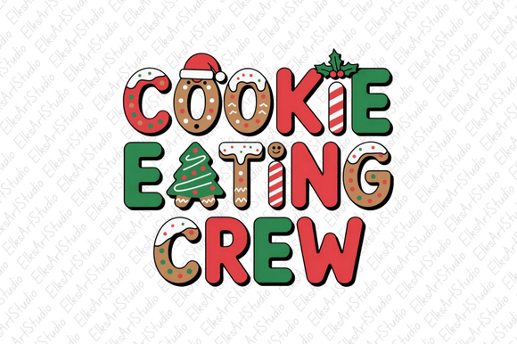 Reviewing Christmas Cookie Crew PNG Sublimation for Stitching