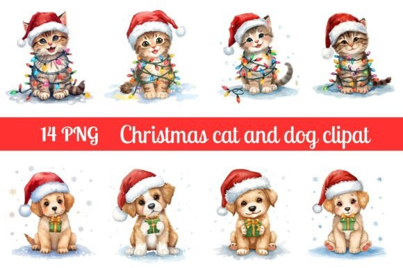 Reviewing the Christmas Cat and Dog Clipart PNG for Embroidery