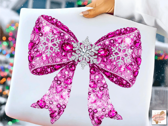 Sparkling Diamond Christmas Bow Png Review