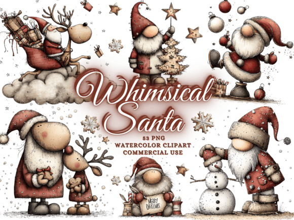 Whimsical Christmas Santa Clipart Png: Brand Review